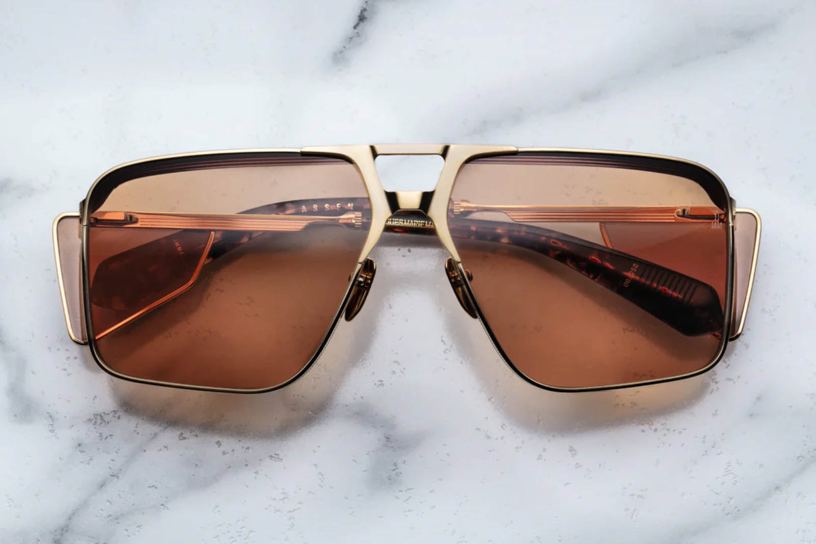 Jacques Marie Mage Assan Gold Sunglasses