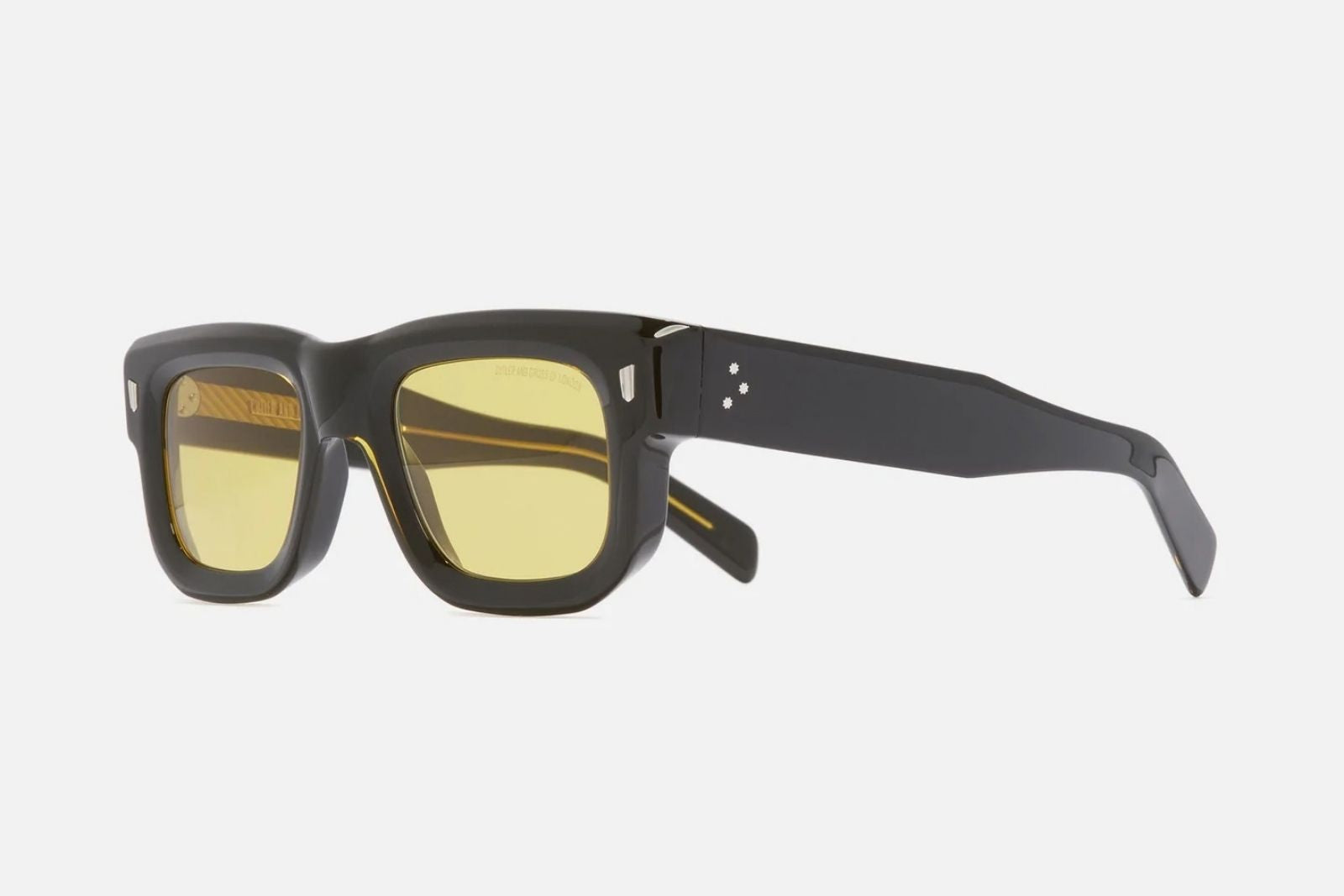 Cutler and Gross 1402 - Yellow on Black Sunglasses