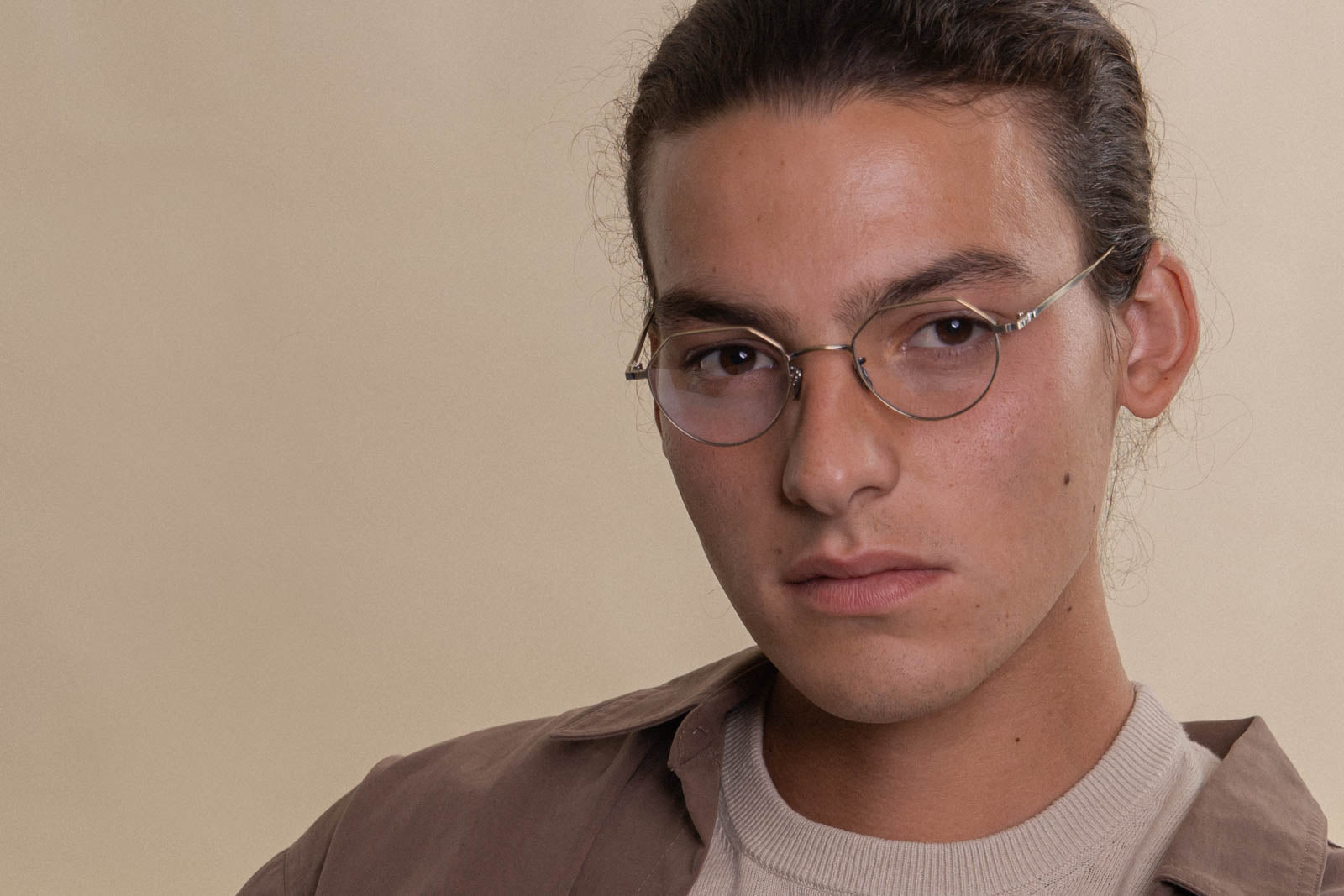 eyevan 177 antique gold eyeglasses