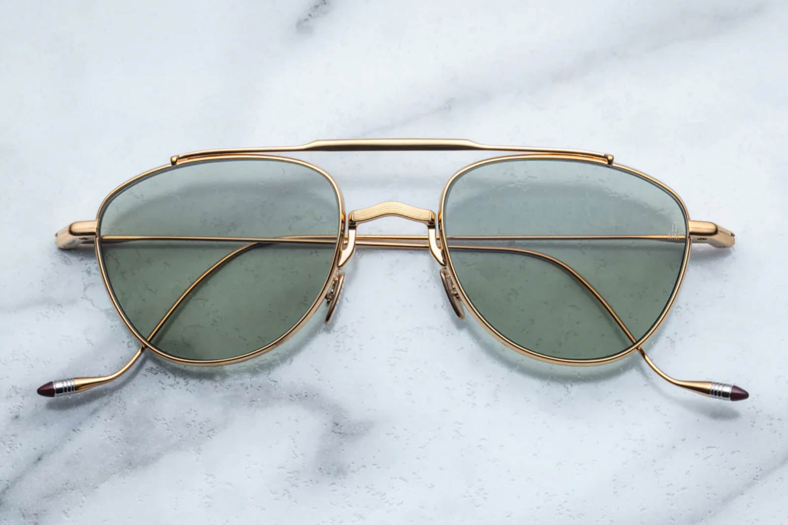 Jacques Marie Mage Flynn Gold Sunglasses