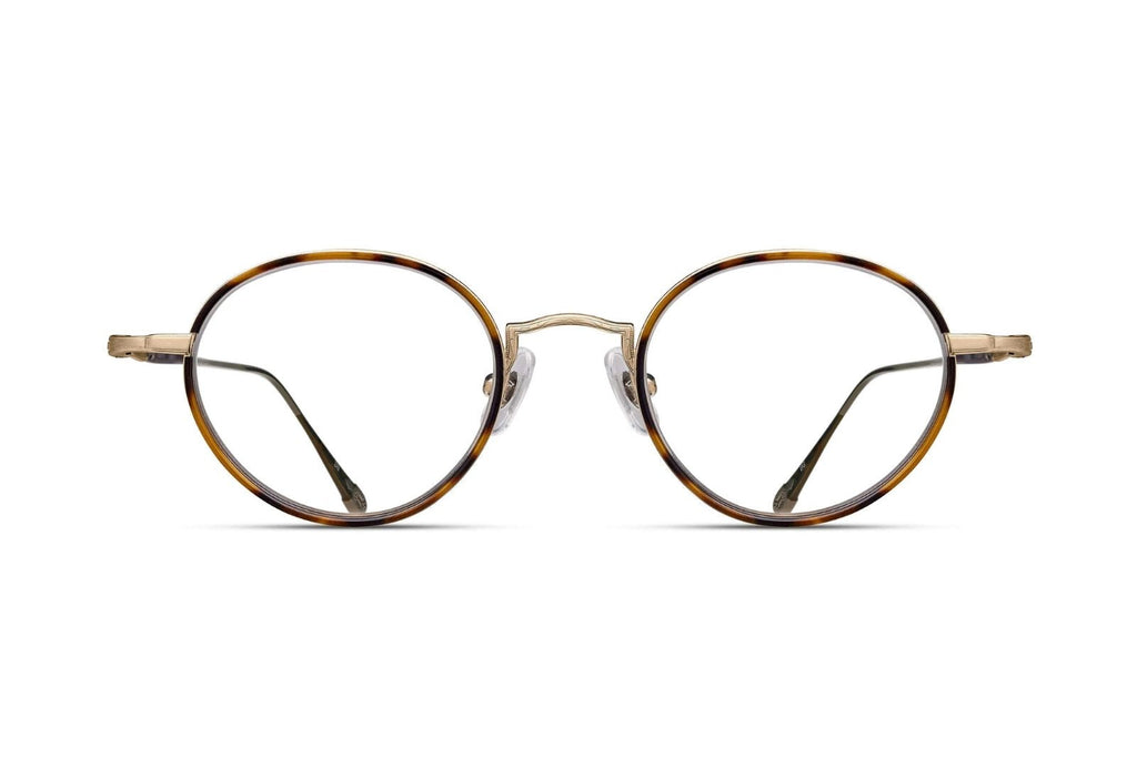 Matsuda 10189H-i Eyeglasses - Brushed Gold - Demi Tortoise