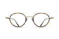 Matsuda 10189H-i Eyeglasses - Brushed Gold - Demi Tortoise