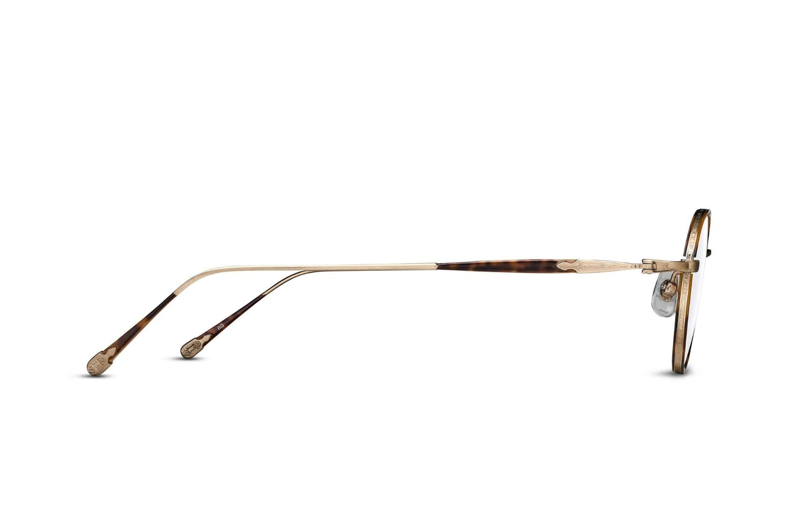 Matsuda 10189H-i Eyeglasses - Brushed Gold - Demi Tortoise