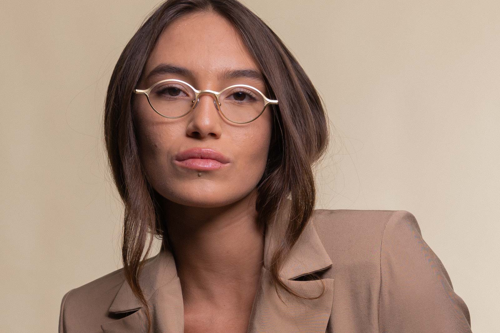 Rigards RG1039TI Gold Eyeglasses